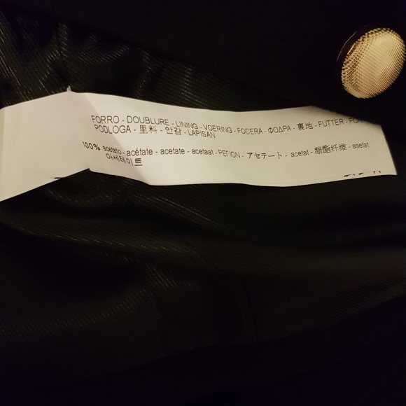 Zara Black Velvet Blazer / Jacket - Picture 4 of 7